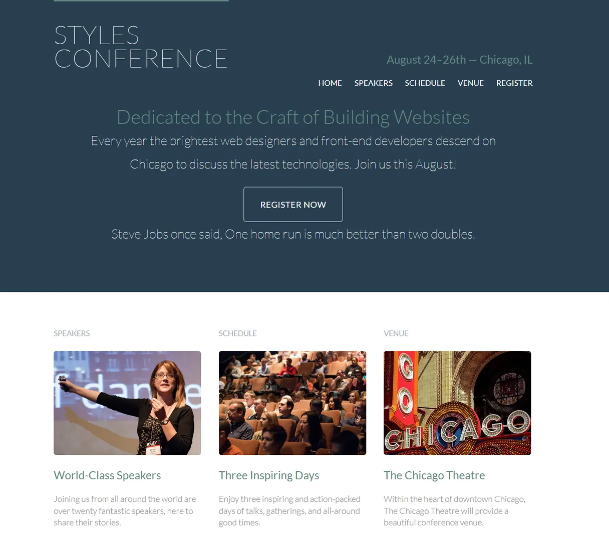 Styles Conference — Where It All Began